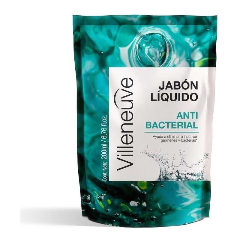 Villeneuve-Antibacterial-Repuesto-Jabon-Liquido--200ml-en-Pedidosfarma