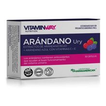 Vitaminway Vitamina Arándano  Ury 30 Capsulas