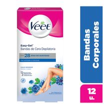Veet Bandas Depilatorias Corporales Piel Sensible 12u
