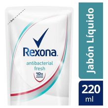 Rexona Fresh Antibacterial Jabón Líquido Repuesto X 220 Ml