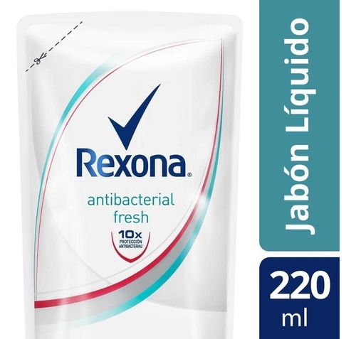 Rexona Fresh Antibacterial Jabón Líquido Repuesto X 220 Ml