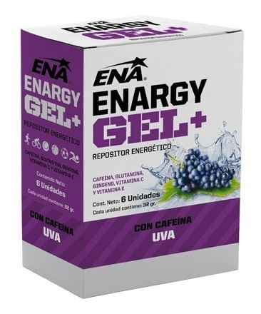 Market SV. EnerKik /Gel energético blue fruit – Con cafeína – 6 pack