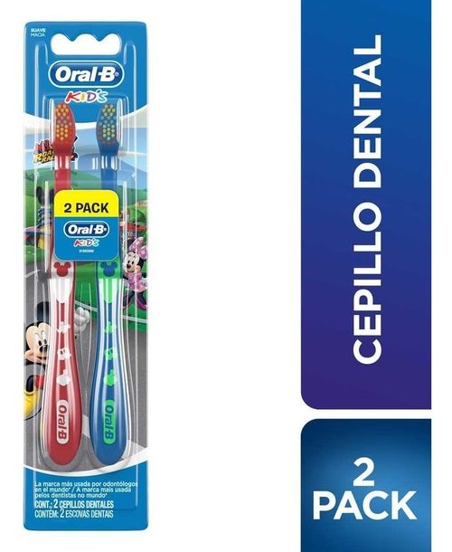 Oral B Kids Mickey Cepillos Dentales 2 Unidades