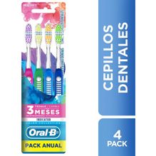 Oral B Cepillo Dental Indicator Pack Anual X 4 Unidades