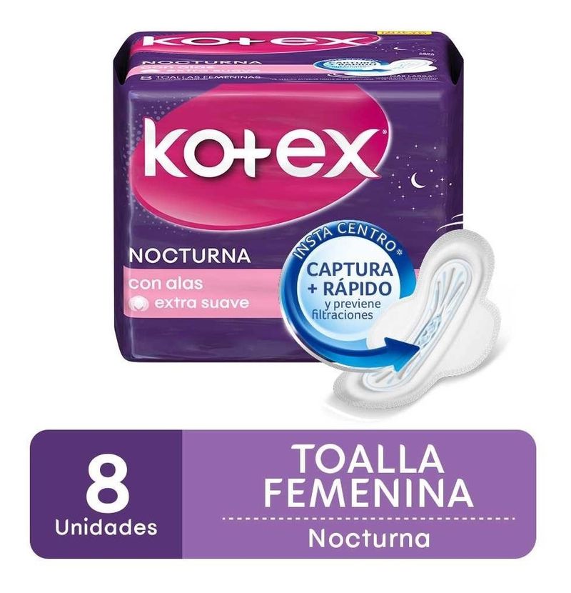 Kotex-Nocturna-Toallas-Femeninas-Con-Alas-8-Unidades-en-Pedidosfarma