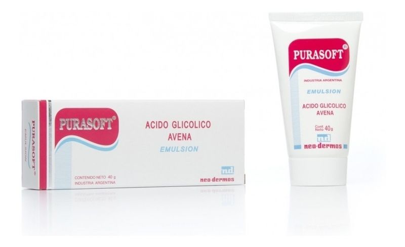 Purasoft--Piel-Seca-Acido-Glicolico-Avena-Emulsion-40g-en-Pedidosfarma