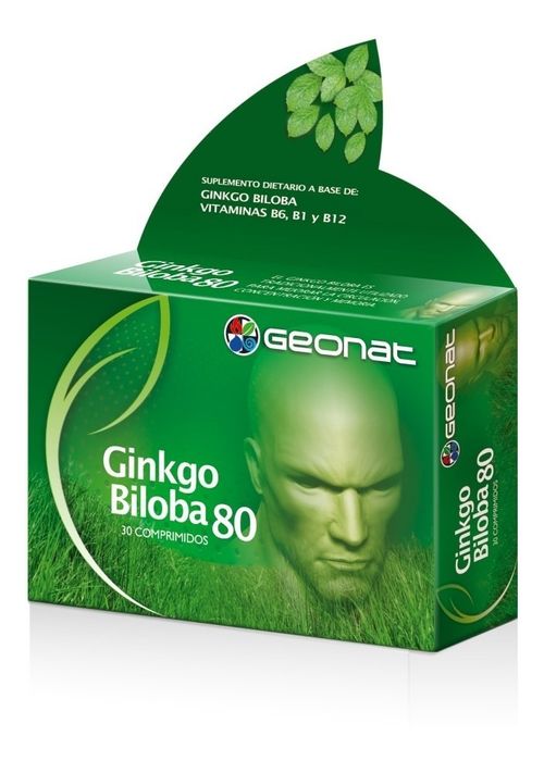 Geonat Ginkgo Biloba 80 Concentración Memoria 30 Comprimidos