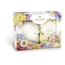 Fulton Estuche Artesanias Jazmín Jabon De Tocador Y Esponja