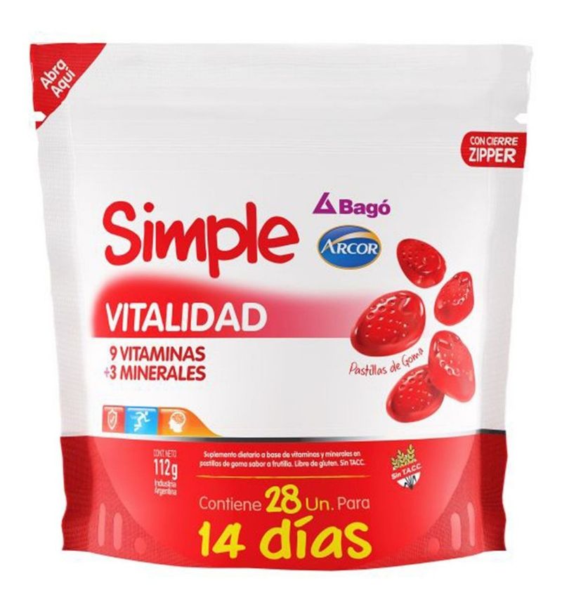 Simple-Bago-Vitalidad-Minerales--Vitaminas-28-Pastillas-Goma-en-Pedidosfarma