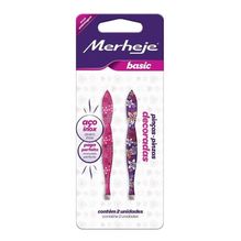 Merheje Basic Deco Pinza De Depilar Punta Recta 2 Unidades