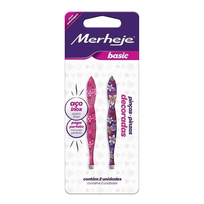 Merheje-Basic-Deco-Pinza-De-Depilar-Punta-Recta-2-Unidades-en-Pedidosfarma