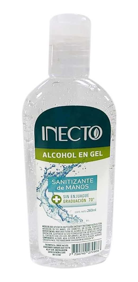 Inecto-Alcohol-En-Gel-Neutro-70°-260ml-en-Pedidosfarma
