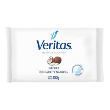 Veritas Jabón De Tocador Barra Coco Con Aceite Natural 100g