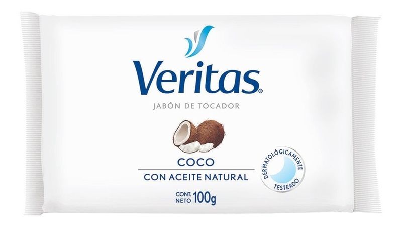 Veritas-Jabon-De-Tocador-Barra-Coco-Con-Aceite-Natural-100g-en-Pedidosfarma