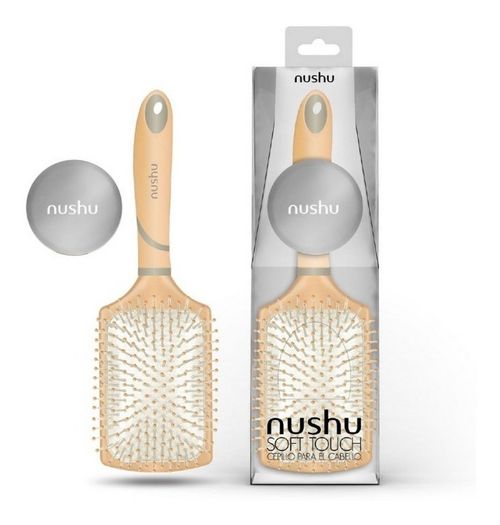 Nushu Set Cepillo Neumático Espejo 2 Aumentos Color Nude