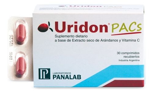 Uridon Suplemento Dietario Arándano Y Vitamina C 30 Comp