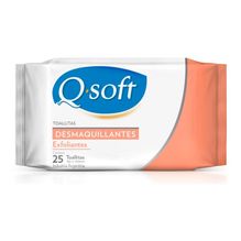 Q Soft Toallitas Desmaquillantes Exfoliantes 25 Unidades