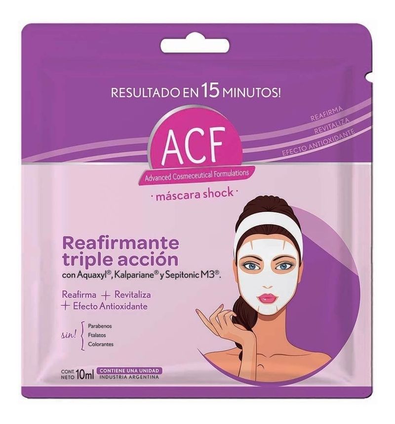 Acf-Shock-Reafirmante-Triple-Accion-Mascara-Facial-10ml-en-Pedidosfarma