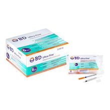 Bd Ultra Fine Jeringa De Insulina 1ml Aguja 31 G 6mm 100u