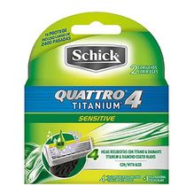 Schick Quattro 4 Titanium For Men Repuesto De Afeitar 2u