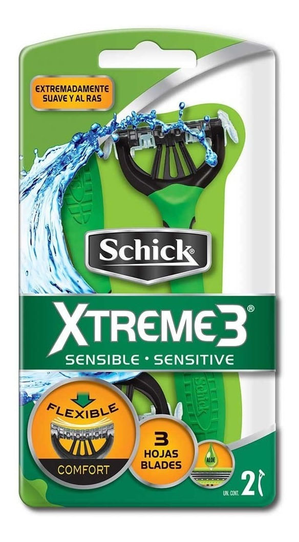 Schick-Xtreme-3-Piel-Sensible-Afeitadora-Descartable-2u-en-Pedidosfarma