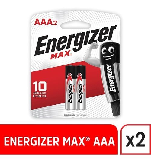Energizer Max Aaa Pilas Alcalinas 2 Unidades