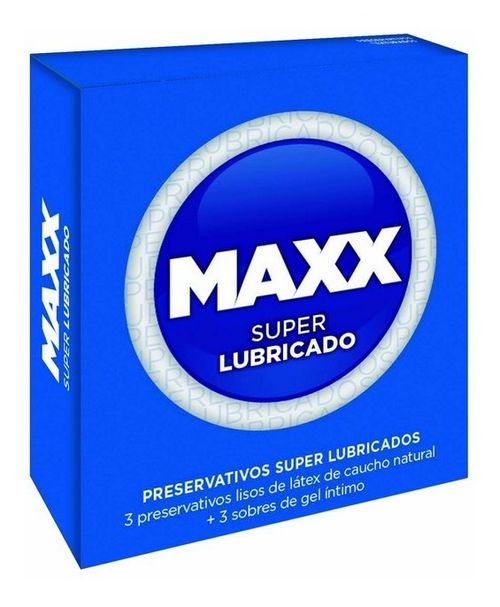 Maxx Super Lubricado Preservativos Pack 12 Cajas X 3u