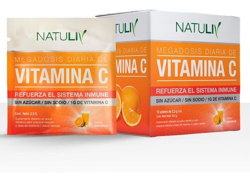 Natuliv Vitamina C Refuerza El Sistema Inmune Sobres 15u