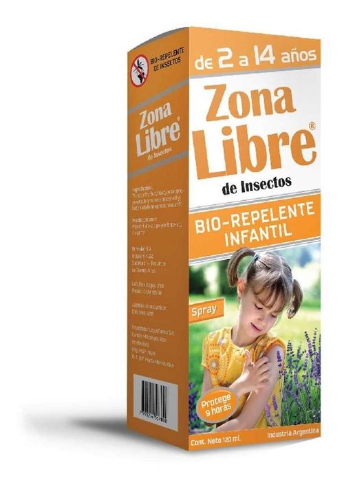Zona Libre Bio Repelente Insectos Infantil 2-14 Años 120ml