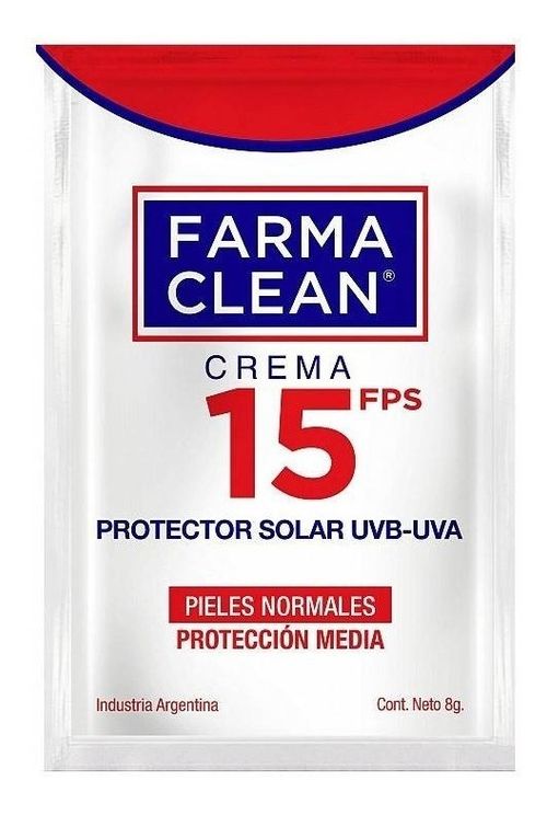 Farmaclean Protector Solar Uvb-uva Fps15 Sobres 8g X 4u