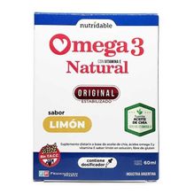 Omega 3 Natural Limón Suplemento Dietario En Gotas 60m