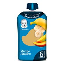 Gerber Papilla En Pouch Puré De Mango Y Plátano 95g