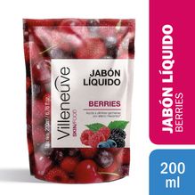 Villeneuve Antibacterial Jabón Liquido Berry Repuesto 200ml
