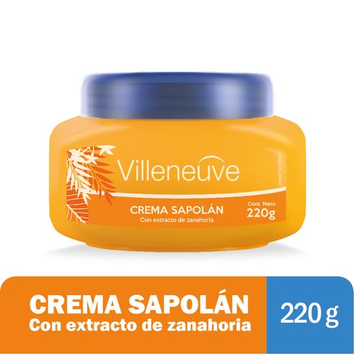 Villeneuve Sapolán Crema Con Extracto De Zanahoria 220g