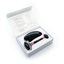 Coony Obsidian Black Roller & Gua Sha Set Rodillo Facial