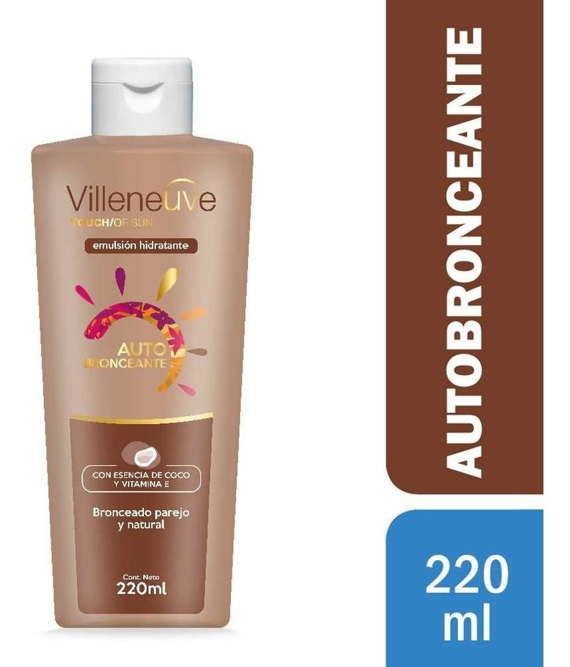 Villeneuve-Autobronceante-Escencia-De-Coco-Hidratante-220ml-en-FarmaPlus