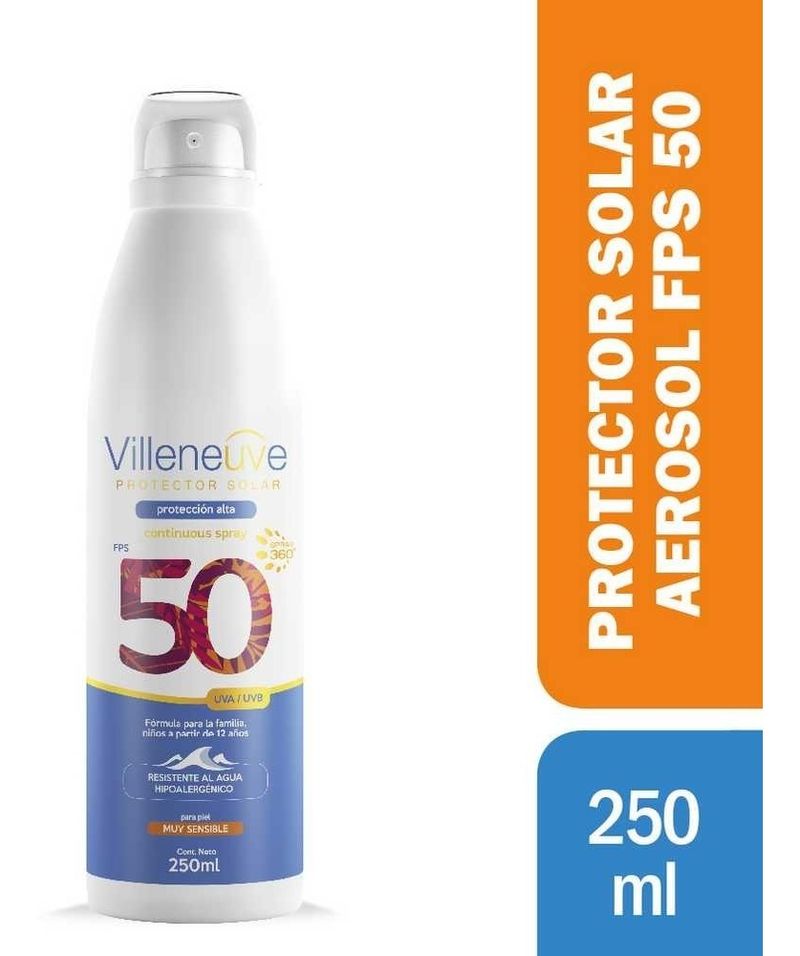 Villeneuve-Protector-Solar-Fps50-Spray-250ml-en-FarmaPlus