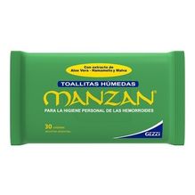 Manzan Toallitas Húmedas Higiene Personal Hemorroides 30u