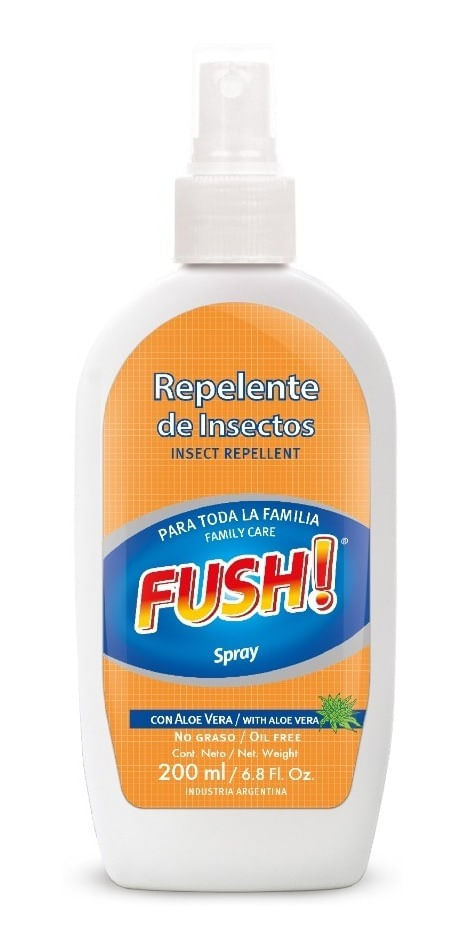 Fush Repelente De Insecto Con Aloe Vera Spray 200ml