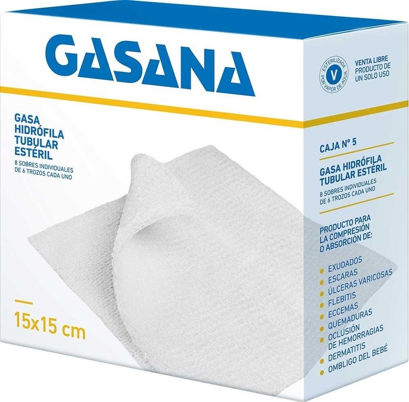 Gasana-Gasa-Hidrofila-Tubular-15-X-15cm-8-Sobres-X-6-Trozos-en-FarmaPlus