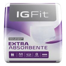 Igfit Ropa Interior Descartable Extra Absorbente Mediano 8u