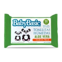 Baby Basic Toallitas Húmedas Extra Grosor Áloe Vera 50u