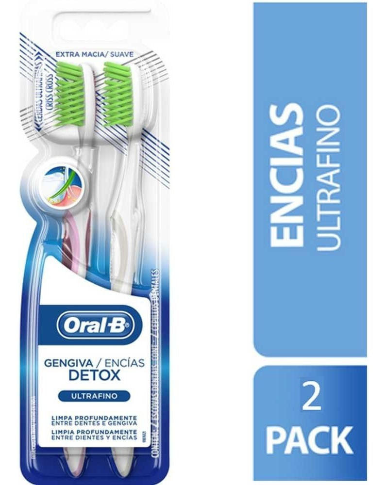 Oral B Encías Detox Extra Suave Cepillos Dentales 2 Unidades En ...