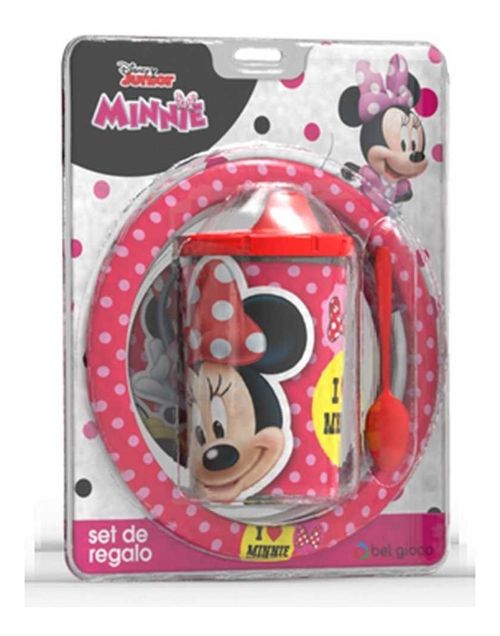 Disney Set Minnie Bowl Vaso Cuchara