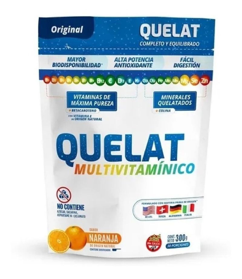 Quelat-Multivitaminico-Vitaminas-Minerales-Naranja-300g-en-FarmaPlus