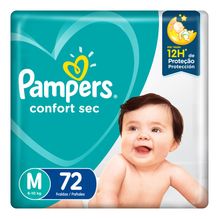Pañales Pampers Confort Sec Max  M 72 u