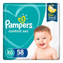 Pañales Pampers Confort Sec Max  Xg 58 u