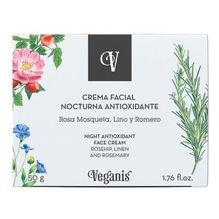Veganis Crema Facial Nocturna Antioxidante Antiarrugas 50g