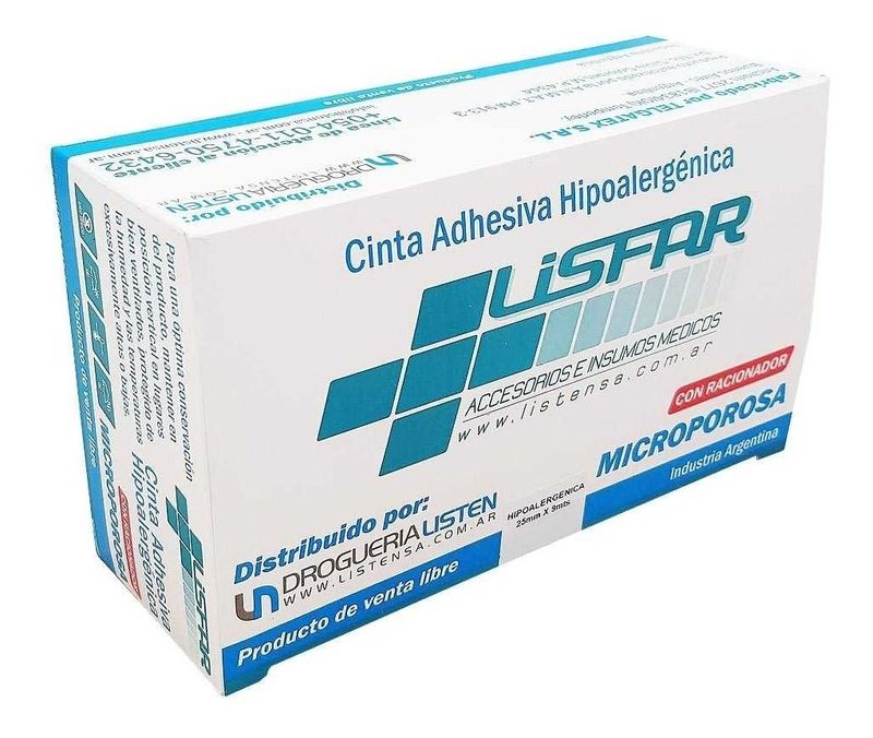 Lisfar-Cinta-Adhesiva-Microporosa-2.50cm-X-9mts-12-Unidades-en-FarmaPlus