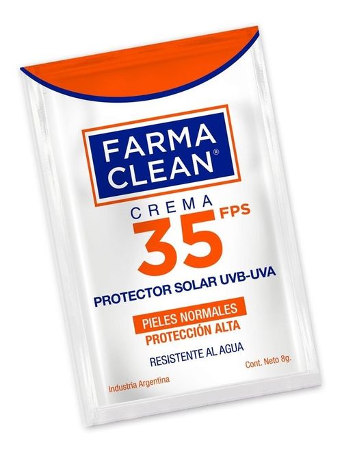 Farma Clean Protector Solar Uvb-uva Fps35 Crema 4x8g
